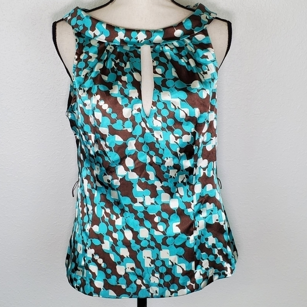 XOXO Turquoise, Brown, White Top, L (runs small)